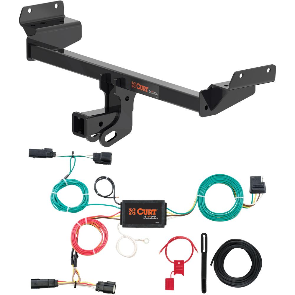 For 2015-2018 Ford Edge Trailer Hitch + Wiring 4 Pin Fits Sport & Titanium Curt 13452 56292 2 inch Tow Receiver For 2015-2018 Ford Edge Trailer Hitch + Wiring 4 Pin Fits Sport & Titanium Curt 13452 56292 2 inch Tow Receiver