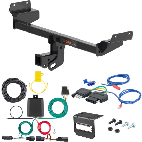 For 2019-2024 Ford Edge Trailer Hitch + Wiring 5 Pin Fits SE & SEL Curt 13452 2 inch Tow Receiver For 2019-2024 Ford Edge Trailer Hitch + Wiring 5 Pin Fits SE & SEL Curt 13452 2 inch Tow Receiver