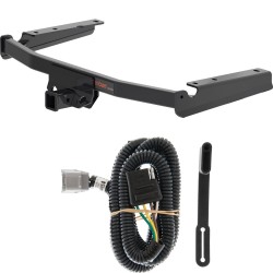 For 2020-2024 Toyota Highlander Trailer Hitch + Wiring 4 Pin Fits w/ factory tow package Curt 13453 55245 2 inch Tow Receiver