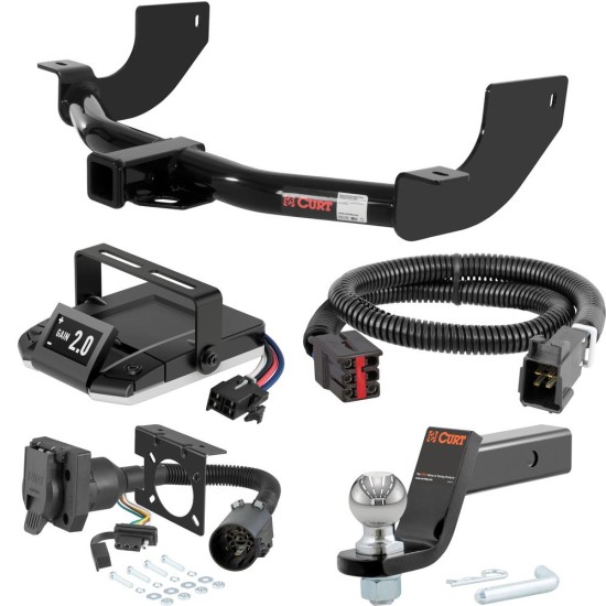 For 2013-2014 Land Rover LR4 Tow Package Camp n' Field Trailer Hitch + Brake Controller Curt Assure 51160 Proportional Up To 4 Axles + 7 Way Trailer Wiring Plug & 2-5/16" ball 4 inch drop Fits Models w/ Existing USCAR 7-way Curt 13456 2 inch Tow For 2013-2014 Land Rover LR4 Tow Package Camp n' Field Trailer Hitch + Brake Controller Curt Assure 51160 Proportional Up To 4 Axles + 7 Way Trailer Wiring Plug & 2-5/16" ball 4 inch drop Fits Models w/ Existing USCAR 7-way Curt 13456 2 inch Tow