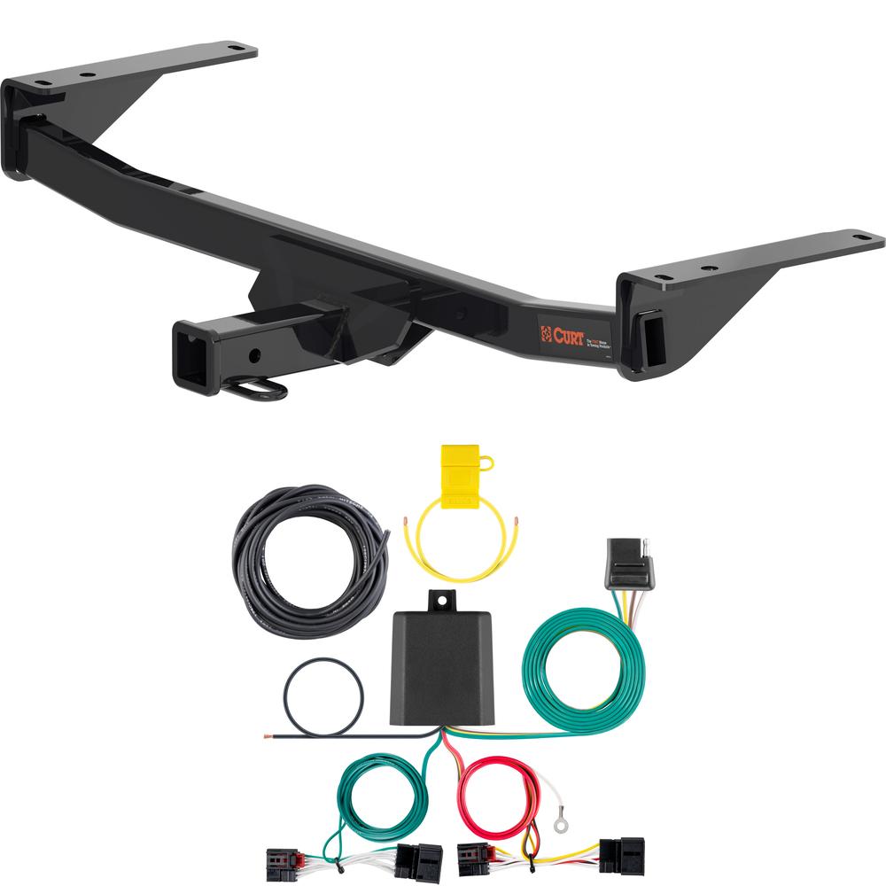 For 2020-2024 VW Atlas Cross Sport Trailer Hitch + Wiring 4 Pin Fits All Models Curt 13458 56464 2 inch Tow Receiver For 2020-2024 VW Atlas Cross Sport Trailer Hitch + Wiring 4 Pin Fits All Models Curt 13458 56464 2 inch Tow Receiver