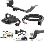 For 2005-2007 Chrysler 300 Tow Package Camp n' Field Trailer Hitch + Brake Controller Curt Assure 51160 Proportional Up To 4 Axles + 7 Way Trailer Wiring Plug & 2-5/16" ball 4 inch drop Fits 300C Models Curt 13465 2 inch Tow Receiver For 2005-2007 Chrysler 300 Tow Package Camp n' Field Trailer Hitch + Brake Controller Curt Assure 51160 Proportional Up To 4 Axles + 7 Way Trailer Wiring Plug & 2-5/16" ball 4 inch drop Fits 300C Models Curt 13465 2 inch Tow Receiver