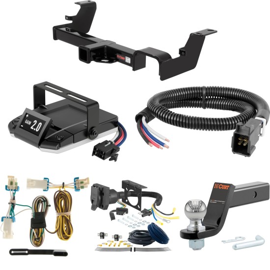For 2002-2007 Buick Rendezvous Tow Package Camp n' Field Trailer Hitch + Brake Controller Curt Assure 51160 Proportional Up To 4 Axles + 7 Way Trailer Wiring Plug & 2-5/16" ball 4 inch drop Fits All Models Curt 13469 2 inch Tow Receiver For 2002-2007 Buick Rendezvous Tow Package Camp n' Field Trailer Hitch + Brake Controller Curt Assure 51160 Proportional Up To 4 Axles + 7 Way Trailer Wiring Plug & 2-5/16" ball 4 inch drop Fits All Models Curt 13469 2 inch Tow Receiver