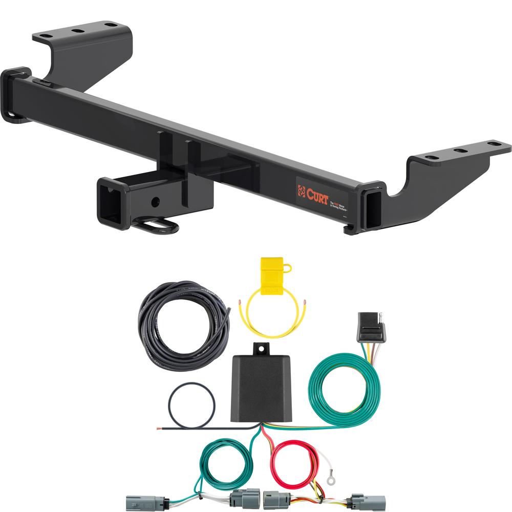 For 2021-2024 Ford Bronco Sport Trailer Hitch + Wiring 4 Pin Fits All Models Curt 13474 56462 2 inch Tow Receiver