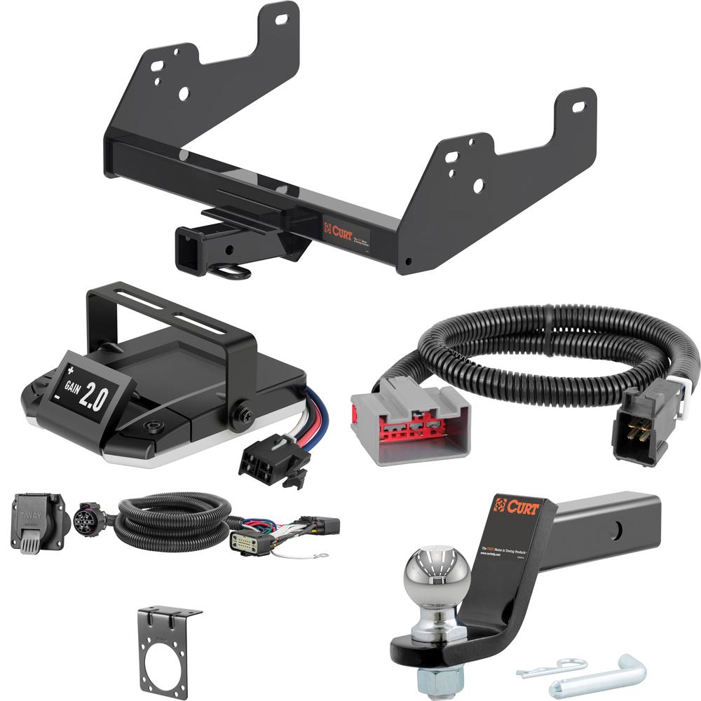 For 2015-2020 Ford F150 Tow Package Camp n' Field Trailer Hitch + Brake Controller Curt Assure 51160 Proportional Up To 4 Axles + 7 Way Trailer Wiring Plug & 2-5/16" ball 4 inch drop Fits Models w/o factory receiver Except Police Responder Curt 1 For 2015-2020 Ford F150 Tow Package Camp n' Field Trailer Hitch + Brake Controller Curt Assure 51160 Proportional Up To 4 Axles + 7 Way Trailer Wiring Plug & 2-5/16" ball 4 inch drop Fits Models w/o factory receiver Except Police Responder Curt 1