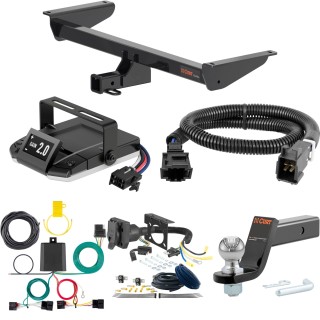 For VW Atlas Trailer Hitch Brake Control Curt Assure 7 Way Wiring 4 Drop 2 5 16 Ball Hitch All Models 2 inch