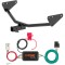 For 2022-2024 Mitsubishi Outlander Trailer Hitch + Wiring 4 Pin Fits w/ factory tow package - PHEV models Curt 13487 56412 2 inch Tow Receiver