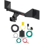 For 2021-2024 VW ID.4 Trailer Hitch + Wiring 4 Pin Fits Models w/o factory receiver Curt 13492 59236 2 inch Tow Receiver