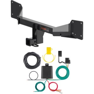 For 2018-2024 Audi Q5 Trailer Hitch + Wiring 4 Pin Fits All Models Curt 13499 59236 2 inch Tow Receiver