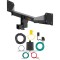 For 2018-2024 Audi Q5 Trailer Hitch + Wiring 4 Pin Fits All Models Curt 13499 59236 2 inch Tow Receiver