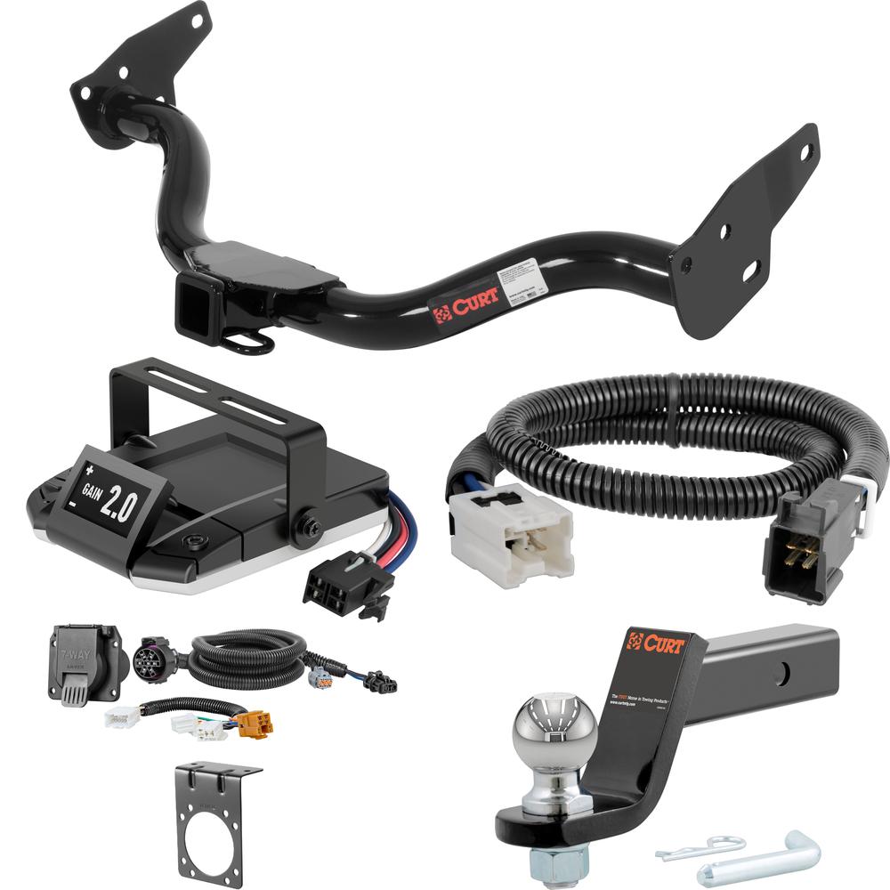 For 2005-2015 Nissan Xterra Tow Package Camp n' Field Trailer Hitch + Brake Controller Curt Assure 51160 Proportional Up To 4 Axles + 7 Way Trailer Wiring Plug & 2-5/16" ball 4 inch drop Fits All Models Curt 13514 2 inch Tow Receiver For 2005-2015 Nissan Xterra Tow Package Camp n' Field Trailer Hitch + Brake Controller Curt Assure 51160 Proportional Up To 4 Axles + 7 Way Trailer Wiring Plug & 2-5/16" ball 4 inch drop Fits All Models Curt 13514 2 inch Tow Receiver