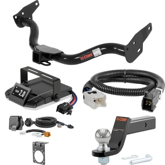 For 2005-2015 Nissan Xterra Tow Package Camp n' Field Trailer Hitch + Brake Controller Curt Assure 51160 Proportional Up To 4 Axles + 7 Way Trailer Wiring Plug & 2-5/16" ball 4 inch drop Fits All Models Curt 13514 2 inch Tow Receiver For 2005-2015 Nissan Xterra Tow Package Camp n' Field Trailer Hitch + Brake Controller Curt Assure 51160 Proportional Up To 4 Axles + 7 Way Trailer Wiring Plug & 2-5/16" ball 4 inch drop Fits All Models Curt 13514 2 inch Tow Receiver