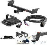 For 2016-2022 Lexus RX450h Tow Package Camp n' Field Trailer Hitch + Brake Controller Curt Assure 51160 Proportional Up To 4 Axles + 7 Way Trailer Wiring Plug & 2-5/16" ball 4 inch drop Fits Models w/ factory Tow Package Excluding F Sport Curt 13 For 2016-2022 Lexus RX450h Tow Package Camp n' Field Trailer Hitch + Brake Controller Curt Assure 51160 Proportional Up To 4 Axles + 7 Way Trailer Wiring Plug & 2-5/16" ball 4 inch drop Fits Models w/ factory Tow Package Excluding F Sport Curt 13