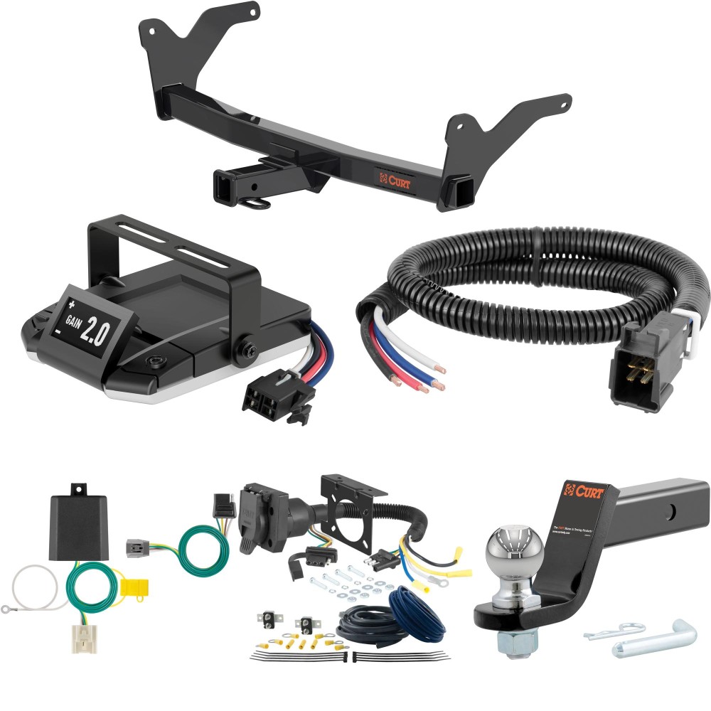 For 2024 Toyota Grand Highlander Tow Package Camp n' Field Trailer Hitch + Brake Controller Curt Assure 51160 Proportional Up To 4 Axles + 7 Way Trailer Wiring Plug & 2-5/16" ball 4 inch drop Fits All Models Curt 13519 2 inch Tow Receiver For 2024 Toyota Grand Highlander Tow Package Camp n' Field Trailer Hitch + Brake Controller Curt Assure 51160 Proportional Up To 4 Axles + 7 Way Trailer Wiring Plug & 2-5/16" ball 4 inch drop Fits All Models Curt 13519 2 inch Tow Receiver
