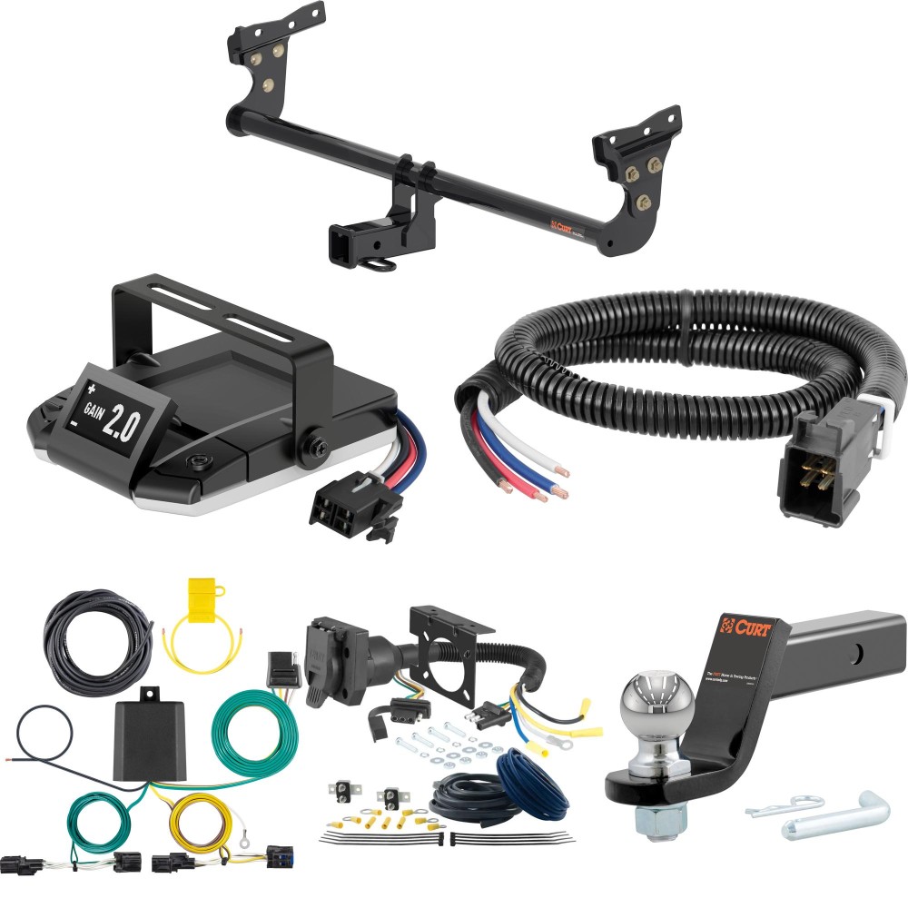 For 2022-2024 Hyundai Ioniq 5 Tow Package Camp n' Field Trailer Hitch + Brake Controller Curt Assure 51160 Proportional Up To 4 Axles + 7 Way Trailer Wiring Plug & 2-5/16" ball 4 inch drop Fits All Models Curt 13520 2 inch Tow Receiver For 2022-2024 Hyundai Ioniq 5 Tow Package Camp n' Field Trailer Hitch + Brake Controller Curt Assure 51160 Proportional Up To 4 Axles + 7 Way Trailer Wiring Plug & 2-5/16" ball 4 inch drop Fits All Models Curt 13520 2 inch Tow Receiver