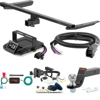 For 2018-2024 Honda Odyssey Tow Package Camp n' Field Trailer Hitch + Brake Controller Curt Assure 51160 Proportional Up To 4 Axles + 7 Way Trailer Wiring Plug & 2-5/16" ball 4 inch drop Fits w/ Fuse Provisions Curt 13523 2 inch Tow Receiver For 2018-2024 Honda Odyssey Tow Package Camp n' Field Trailer Hitch + Brake Controller Curt Assure 51160 Proportional Up To 4 Axles + 7 Way Trailer Wiring Plug & 2-5/16" ball 4 inch drop Fits w/ Fuse Provisions Curt 13523 2 inch Tow Receiver