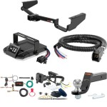 For 2007-2009 Lexus RX350 Tow Package Camp n' Field Trailer Hitch + Brake Controller Curt Assure 51160 Proportional Up To 4 Axles + 7 Way Trailer Wiring Plug & 2-5/16" ball 4 inch drop Fits All Models Curt 13530 2 inch Tow Receiver For 2007-2009 Lexus RX350 Tow Package Camp n' Field Trailer Hitch + Brake Controller Curt Assure 51160 Proportional Up To 4 Axles + 7 Way Trailer Wiring Plug & 2-5/16" ball 4 inch drop Fits All Models Curt 13530 2 inch Tow Receiver
