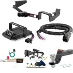 For 2008-2013 Toyota Highlander Tow Package Camp n' Field Trailer Hitch + Brake Controller Curt Assure 51160 Proportional Up To 4 Axles + 7 Way Trailer Wiring Plug & 2-5/16" ball 4 inch drop Fits All Models Curt 13534 2 inch Tow Receiver For 2008-2013 Toyota Highlander Tow Package Camp n' Field Trailer Hitch + Brake Controller Curt Assure 51160 Proportional Up To 4 Axles + 7 Way Trailer Wiring Plug & 2-5/16" ball 4 inch drop Fits All Models Curt 13534 2 inch Tow Receiver