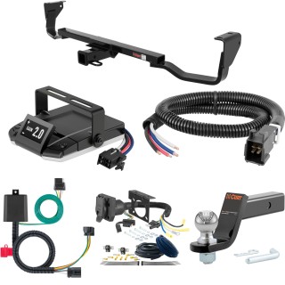 For 2007-2012 Hyundai Veracruz Tow Package Camp n' Field Trailer Hitch + Brake Controller Curt Assure 51160 Proportional Up To 4 Axles + 7 Way Trailer Wiring Plug & 2-5/16" ball 4 inch drop Fits All Models Curt 13545 2 inch Tow Receiver For 2007-2012 Hyundai Veracruz Tow Package Camp n' Field Trailer Hitch + Brake Controller Curt Assure 51160 Proportional Up To 4 Axles + 7 Way Trailer Wiring Plug & 2-5/16" ball 4 inch drop Fits All Models Curt 13545 2 inch Tow Receiver