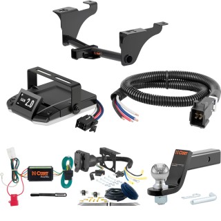 For 2020-2024 Subaru Outback Tow Package Camp n' Field Trailer Hitch + Brake Controller Curt Assure 51160 Proportional Up To 4 Axles + 7 Way Trailer Wiring Plug & 2-5/16" ball 4 inch drop Except Hybrid Curt 13570 2 inch Tow Receiver For 2020-2024 Subaru Outback Tow Package Camp n' Field Trailer Hitch + Brake Controller Curt Assure 51160 Proportional Up To 4 Axles + 7 Way Trailer Wiring Plug & 2-5/16" ball 4 inch drop Except Hybrid Curt 13570 2 inch Tow Receiver