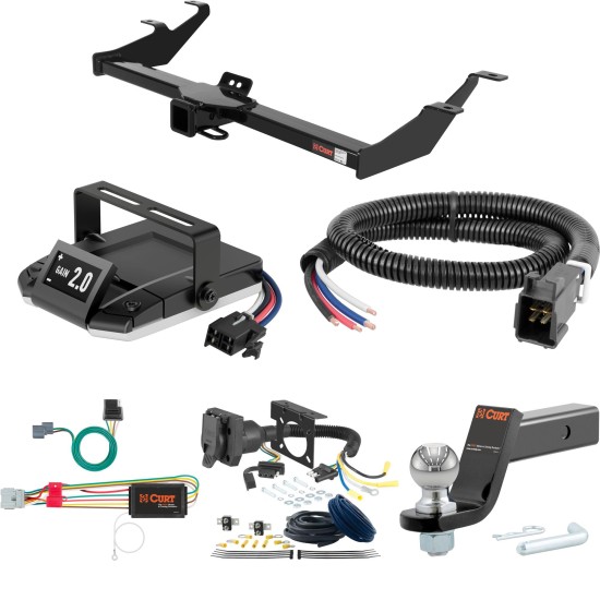 For 2007-2011 Honda Element Tow Package Camp n' Field Trailer Hitch + Brake Controller Curt Assure 51160 Proportional Up To 4 Axles + 7 Way Trailer Wiring Plug & 2-5/16" ball 4 inch drop Except SC Curt 13574 2 inch Tow Receiver For 2007-2011 Honda Element Tow Package Camp n' Field Trailer Hitch + Brake Controller Curt Assure 51160 Proportional Up To 4 Axles + 7 Way Trailer Wiring Plug & 2-5/16" ball 4 inch drop Except SC Curt 13574 2 inch Tow Receiver