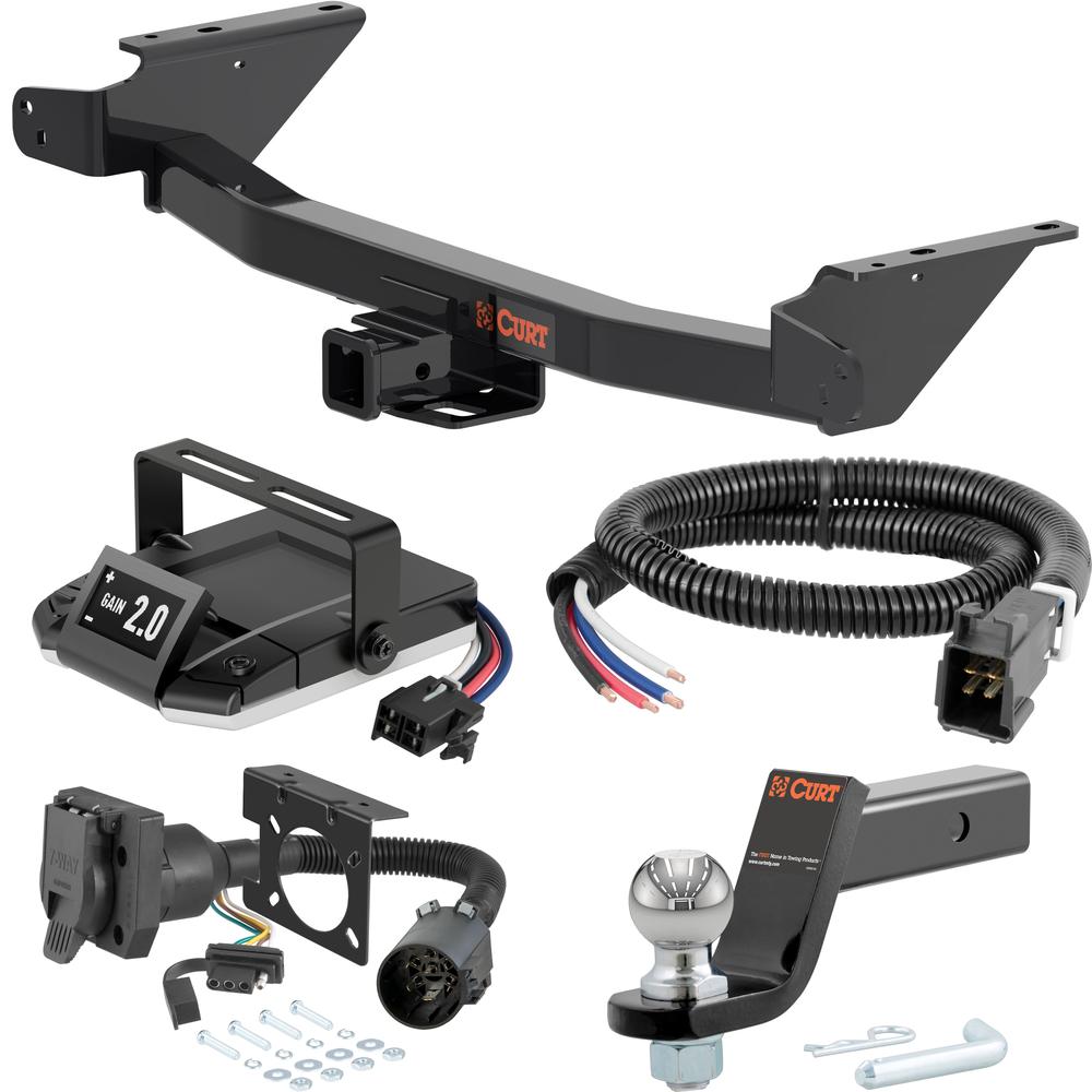 For 2023-2024 Chevy Colorado Tow Package Camp n' Field Trailer Hitch + Brake Controller Curt Assure 51160 Proportional Up To 4 Axles + 7 Way Trailer Wiring Plug & 2-5/16" ball 4 inch drop Fits Models w/ Existing USCAR 7-way Curt 13576 2 inch Tow For 2023-2024 Chevy Colorado Tow Package Camp n' Field Trailer Hitch + Brake Controller Curt Assure 51160 Proportional Up To 4 Axles + 7 Way Trailer Wiring Plug & 2-5/16" ball 4 inch drop Fits Models w/ Existing USCAR 7-way Curt 13576 2 inch Tow