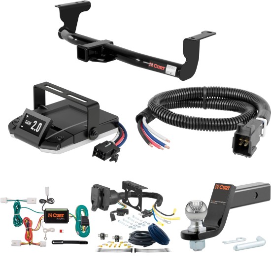 For 2009-2014 Nissan Murano Tow Package Camp n' Field Trailer Hitch + Brake Controller Curt Assure 51160 Proportional Up To 4 Axles + 7 Way Trailer Wiring Plug & 2-5/16" ball 4 inch drop Except CrossCabriolet Curt 13577 2 inch Tow Receiver For 2009-2014 Nissan Murano Tow Package Camp n' Field Trailer Hitch + Brake Controller Curt Assure 51160 Proportional Up To 4 Axles + 7 Way Trailer Wiring Plug & 2-5/16" ball 4 inch drop Except CrossCabriolet Curt 13577 2 inch Tow Receiver
