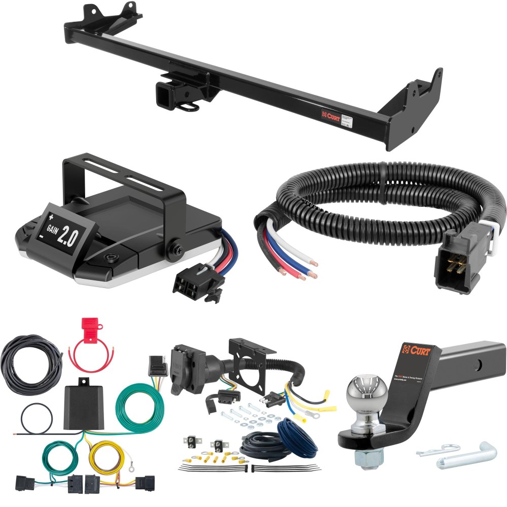 For 2004-2007 Ford Freestar Tow Package Camp n' Field Trailer Hitch + Brake Controller Curt Assure 51160 Proportional Up To 4 Axles + 7 Way Trailer Wiring Plug & 2-5/16" ball 4 inch drop Fits All Models Curt 13587 2 inch Tow Receiver For 2004-2007 Ford Freestar Tow Package Camp n' Field Trailer Hitch + Brake Controller Curt Assure 51160 Proportional Up To 4 Axles + 7 Way Trailer Wiring Plug & 2-5/16" ball 4 inch drop Fits All Models Curt 13587 2 inch Tow Receiver