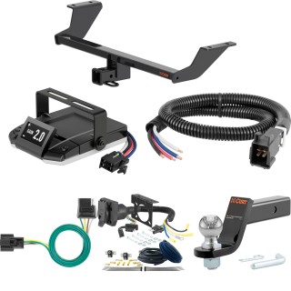 For 2024 Chevy Blazer EV Tow Package Camp n' Field Trailer Hitch + Brake Controller Curt Assure 51160 Proportional Up To 4 Axles + 7 Way Trailer Wiring Plug & 2-5/16" ball 4 inch drop Fits Models w/ Factory Tow Package Curt 13589 2 inch Tow Recei For 2024 Chevy Blazer EV Tow Package Camp n' Field Trailer Hitch + Brake Controller Curt Assure 51160 Proportional Up To 4 Axles + 7 Way Trailer Wiring Plug & 2-5/16" ball 4 inch drop Fits Models w/ Factory Tow Package Curt 13589 2 inch Tow Recei