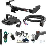 For 1999-2000 Dodge Ram 1500 Van Tow Package Camp n' Field Trailer Hitch + Brake Controller Curt Assure 51160 Proportional Up To 4 Axles + 7 Way Trailer Wiring Plug & 2-5/16" ball 4 inch drop Fits w/ Factory Step Bumper Curt 13590 2 inch Tow Rece For 1999-2000 Dodge Ram 1500 Van Tow Package Camp n' Field Trailer Hitch + Brake Controller Curt Assure 51160 Proportional Up To 4 Axles + 7 Way Trailer Wiring Plug & 2-5/16" ball 4 inch drop Fits w/ Factory Step Bumper Curt 13590 2 inch Tow Rece