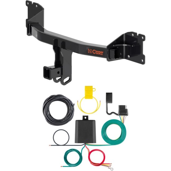 For 2020-2024 Porsche Cayenne Trailer Hitch + Wiring 4 Pin Fits All Models Curt 13592 59236 2 inch Tow Receiver For 2020-2024 Porsche Cayenne Trailer Hitch + Wiring 4 Pin Fits All Models Curt 13592 59236 2 inch Tow Receiver