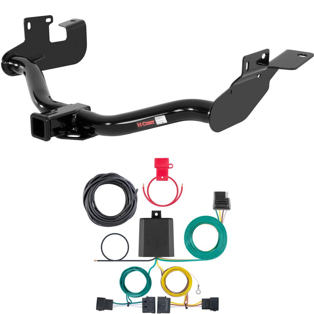 For 2008-2012 Ford Escape Trailer Hitch + Wiring 4 Pin Except factory 1.25" receiver Curt 13650 56329 2 inch Tow Receiver For 2008-2012 Ford Escape Trailer Hitch + Wiring 4 Pin Except factory 1.25" receiver Curt 13650 56329 2 inch Tow Receiver