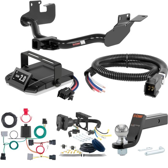 For 2005-2007 Ford Escape Tow Package Camp n' Field Trailer Hitch + Brake Controller Curt Assure 51160 Proportional Up To 4 Axles + 7 Way Trailer Wiring Plug & 2-5/16" ball 4 inch drop Fits w/ Factory Equipped 1.25" Receiver Curt 13651 2 inc For 2005-2007 Ford Escape Tow Package Camp n' Field Trailer Hitch + Brake Controller Curt Assure 51160 Proportional Up To 4 Axles + 7 Way Trailer Wiring Plug & 2-5/16" ball 4 inch drop Fits w/ Factory Equipped 1.25" Receiver Curt 13651 2 inc