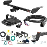 For 1998-2009 Mercury Grand Marquis Tow Package Camp n' Field Trailer Hitch + Brake Controller Curt Assure 51160 Proportional Up To 4 Axles + 7 Way Trailer Wiring Plug & 2-5/16" ball 4 inch drop Fits Sedan Curt 13707 2 inch Tow Receiver For 1998-2009 Mercury Grand Marquis Tow Package Camp n' Field Trailer Hitch + Brake Controller Curt Assure 51160 Proportional Up To 4 Axles + 7 Way Trailer Wiring Plug & 2-5/16" ball 4 inch drop Fits Sedan Curt 13707 2 inch Tow Receiver
