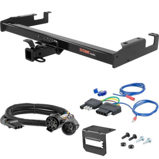 For 2003-2006 Chevy Silverado 3500 Trailer Hitch + Wiring 5 Pin Except Cab & Chassis Curt 14008 2 inch Tow Receiver