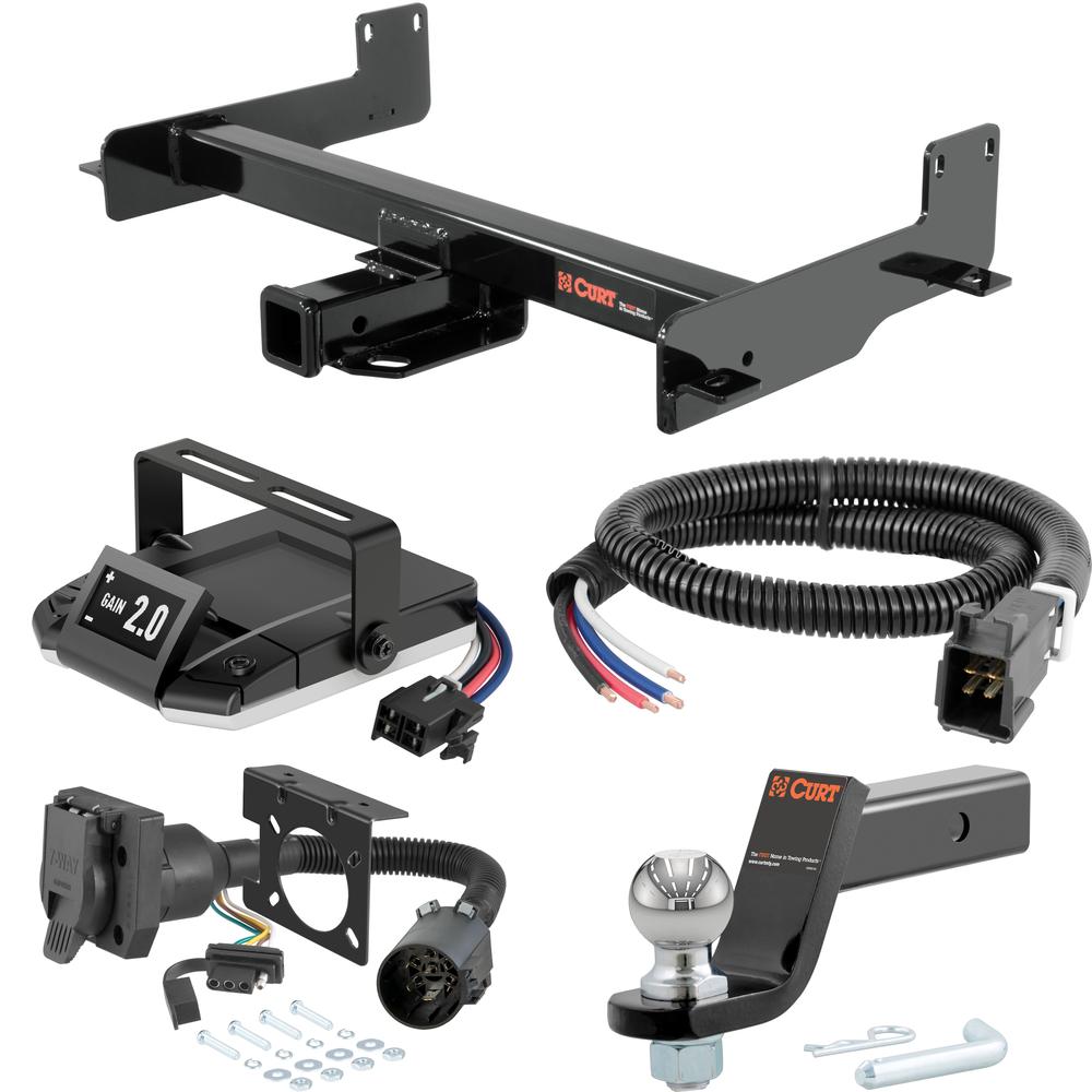 For 2015-2024 Ford Transit 350 Tow Package Camp n' Field Trailer Hitch + Brake Controller Curt Assure 51160 Proportional Up To 4 Axles + 7 Way Trailer Wiring Plug & 2-5/16" ball 4 inch drop Fits Dually Except Cab & Chassis & the Cutaway w For 2015-2024 Ford Transit 350 Tow Package Camp n' Field Trailer Hitch + Brake Controller Curt Assure 51160 Proportional Up To 4 Axles + 7 Way Trailer Wiring Plug & 2-5/16" ball 4 inch drop Fits Dually Except Cab & Chassis & the Cutaway w