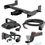 For 2015-2024 Ford Transit 350 Tow Package Camp n' Field Trailer Hitch + Brake Controller Curt Assure 51160 Proportional Up To 4 Axles + 7 Way Trailer Wiring Plug & 2-5/16" ball 4 inch drop Fits Dually Except Cab & Chassis & the Cutaway w For 2015-2024 Ford Transit 350 Tow Package Camp n' Field Trailer Hitch + Brake Controller Curt Assure 51160 Proportional Up To 4 Axles + 7 Way Trailer Wiring Plug & 2-5/16" ball 4 inch drop Fits Dually Except Cab & Chassis & the Cutaway w