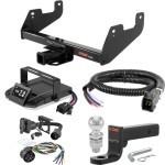For 2022-2024 Ford F150 Tow Package Camp n' Field Trailer Hitch + Brake Controller Curt Assure 51160 Proportional Up To 4 Axles + 7 Way Trailer Wiring Plug & 2-5/16" ball 4 inch drop Fits Models w/o factory hitch except Police Responder w/ LED Ta For 2022-2024 Ford F150 Tow Package Camp n' Field Trailer Hitch + Brake Controller Curt Assure 51160 Proportional Up To 4 Axles + 7 Way Trailer Wiring Plug & 2-5/16" ball 4 inch drop Fits Models w/o factory hitch except Police Responder w/ LED Ta