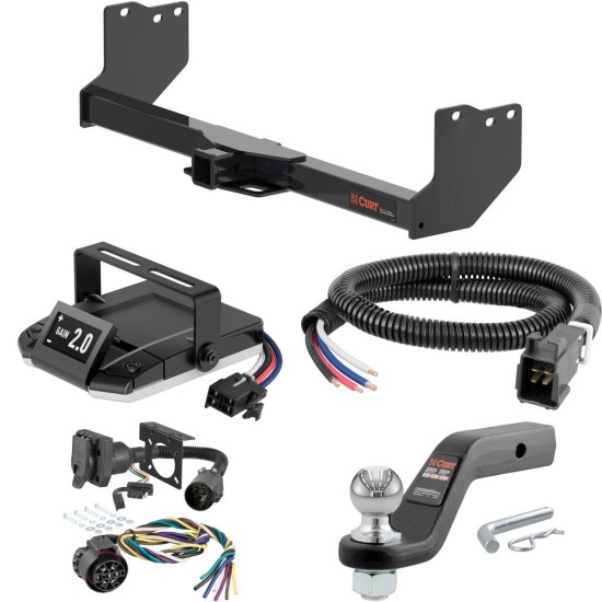 For 2022-2024 Toyota Tundra Tow Package Camp n' Field Trailer Hitch + Brake Controller Curt Assure 51160 Proportional Up To 4 Axles + 7 Way Trailer Wiring Plug & 2-5/16" ball 4 inch drop Except factory receiver Curt 14022 2 inch Tow Receiver For 2022-2024 Toyota Tundra Tow Package Camp n' Field Trailer Hitch + Brake Controller Curt Assure 51160 Proportional Up To 4 Axles + 7 Way Trailer Wiring Plug & 2-5/16" ball 4 inch drop Except factory receiver Curt 14022 2 inch Tow Receiver
