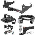 For 2005-2007 Ford F350 Super Duty Tow Package Camp n' Field Trailer Hitch + Brake Controller Curt Assure 51160 Proportional Up To 4 Axles + 7 Way Trailer Wiring Plug & 2-5/16" ball 4 inch drop Fits Cab & Chassis w/ 34" Frame w/o Factory For 2005-2007 Ford F350 Super Duty Tow Package Camp n' Field Trailer Hitch + Brake Controller Curt Assure 51160 Proportional Up To 4 Axles + 7 Way Trailer Wiring Plug & 2-5/16" ball 4 inch drop Fits Cab & Chassis w/ 34" Frame w/o Factory