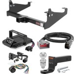 For 2017-2024 Ford F550 Super Duty Tow Package Camp n' Field Trailer Hitch + Brake Controller Curt Assure 51160 Proportional Up To 4 Axles + 7 Way Trailer Wiring Plug & 2-5/16" ball 4 inch drop Fits Cab & Chassis w/ 34" Frame Curt 14048 For 2017-2024 Ford F550 Super Duty Tow Package Camp n' Field Trailer Hitch + Brake Controller Curt Assure 51160 Proportional Up To 4 Axles + 7 Way Trailer Wiring Plug & 2-5/16" ball 4 inch drop Fits Cab & Chassis w/ 34" Frame Curt 14048