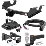 For 2011-2014 Chevy Silverado 2500 HD Tow Package Camp n' Field Trailer Hitch + Brake Controller Curt Assure 51160 Proportional Up To 4 Axles + 7 Way Trailer Wiring Plug & 2-5/16" ball 4 inch drop Fits 8' bed except factory receiver Tommy Gate or For 2011-2014 Chevy Silverado 2500 HD Tow Package Camp n' Field Trailer Hitch + Brake Controller Curt Assure 51160 Proportional Up To 4 Axles + 7 Way Trailer Wiring Plug & 2-5/16" ball 4 inch drop Fits 8' bed except factory receiver Tommy Gate or