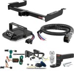 For 1996-1999 GMC Savana 2500 Tow Package Camp n' Field Trailer Hitch + Brake Controller Curt Assure 51160 Proportional Up To 4 Axles + 7 Way Trailer Wiring Plug & 2-5/16" ball 4 inch drop Fits All Models Curt 14090 2 inch Tow Receiver For 1996-1999 GMC Savana 2500 Tow Package Camp n' Field Trailer Hitch + Brake Controller Curt Assure 51160 Proportional Up To 4 Axles + 7 Way Trailer Wiring Plug & 2-5/16" ball 4 inch drop Fits All Models Curt 14090 2 inch Tow Receiver