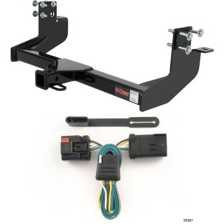 For 2002-2006 Freightliner Sprinter 3500 Trailer Hitch + Wiring 4 Pin Fits 158" Wheel Base Dual Rear Wheels w/ Tow Prep Package Curt 14250 55381 2 inch Tow Receiver