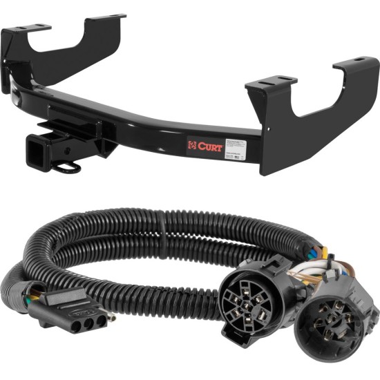For 1999-2004 Ford F250 Super Duty Trailer Hitch + Wiring 4 Pin Fits Models w/ Existing USCAR 7-way Except Cab & Chassis Curt 14355 55384 2 inch Tow Receiver For 1999-2004 Ford F250 Super Duty Trailer Hitch + Wiring 4 Pin Fits Models w/ Existing USCAR 7-way Except Cab & Chassis Curt 14355 55384 2 inch Tow Receiver
