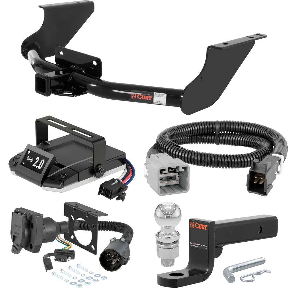 For 2019-2024 Ram 1500 Classic Tow Package Camp n' Field Trailer Hitch + Brake Controller Curt Assure 51160 Proportional Up To 4 Axles + 7 Way Trailer Wiring Plug & 2-5/16" ball 4 inch drop Fits Models w/ USCAR 7-way Factory Connector Excluding f For 2019-2024 Ram 1500 Classic Tow Package Camp n' Field Trailer Hitch + Brake Controller Curt Assure 51160 Proportional Up To 4 Axles + 7 Way Trailer Wiring Plug & 2-5/16" ball 4 inch drop Fits Models w/ USCAR 7-way Factory Connector Excluding f