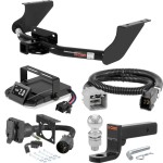 For 2019-2024 Ram 1500 Classic Tow Package Camp n' Field Trailer Hitch + Brake Controller Curt Assure 51160 Proportional Up To 4 Axles + 7 Way Trailer Wiring Plug & 2-5/16" ball 4 inch drop Fits Models w/ USCAR 7-way Factory Connector Excluding f For 2019-2024 Ram 1500 Classic Tow Package Camp n' Field Trailer Hitch + Brake Controller Curt Assure 51160 Proportional Up To 4 Axles + 7 Way Trailer Wiring Plug & 2-5/16" ball 4 inch drop Fits Models w/ USCAR 7-way Factory Connector Excluding f