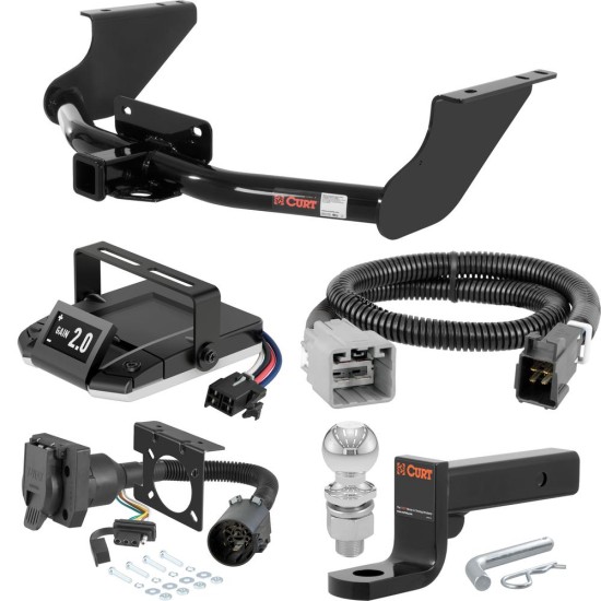 For 2019-2024 Ram 1500 Classic Tow Package Camp n' Field Trailer Hitch + Brake Controller Curt Assure 51160 Proportional Up To 4 Axles + 7 Way Trailer Wiring Plug & 2-5/16" ball 4 inch drop Fits Models w/ USCAR 7-way Factory Connector Excluding f For 2019-2024 Ram 1500 Classic Tow Package Camp n' Field Trailer Hitch + Brake Controller Curt Assure 51160 Proportional Up To 4 Axles + 7 Way Trailer Wiring Plug & 2-5/16" ball 4 inch drop Fits Models w/ USCAR 7-way Factory Connector Excluding f