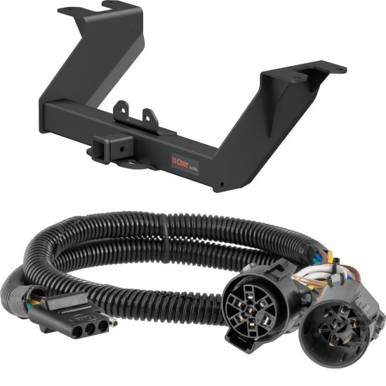 For 2022 GMC Sierra 1500 Limited Trailer Hitch + Wiring 4 Pin Fits w/ Factory Receiver Curt 15307 55384 2 inch Tow Receiver For 2022 GMC Sierra 1500 Limited Trailer Hitch + Wiring 4 Pin Fits w/ Factory Receiver Curt 15307 55384 2 inch Tow Receiver