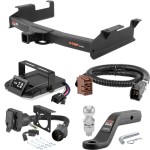For 2001-2002 Chevy Silverado 2500 HD Tow Package Camp n' Field Trailer Hitch + Brake Controller Curt Assure 51160 Proportional Up To 4 Axles + 7 Way Trailer Wiring Plug & 2-5/16" ball 4 inch drop Fits 8' bed factory replacement hitch Curt 15312 For 2001-2002 Chevy Silverado 2500 HD Tow Package Camp n' Field Trailer Hitch + Brake Controller Curt Assure 51160 Proportional Up To 4 Axles + 7 Way Trailer Wiring Plug & 2-5/16" ball 4 inch drop Fits 8' bed factory replacement hitch Curt 15312